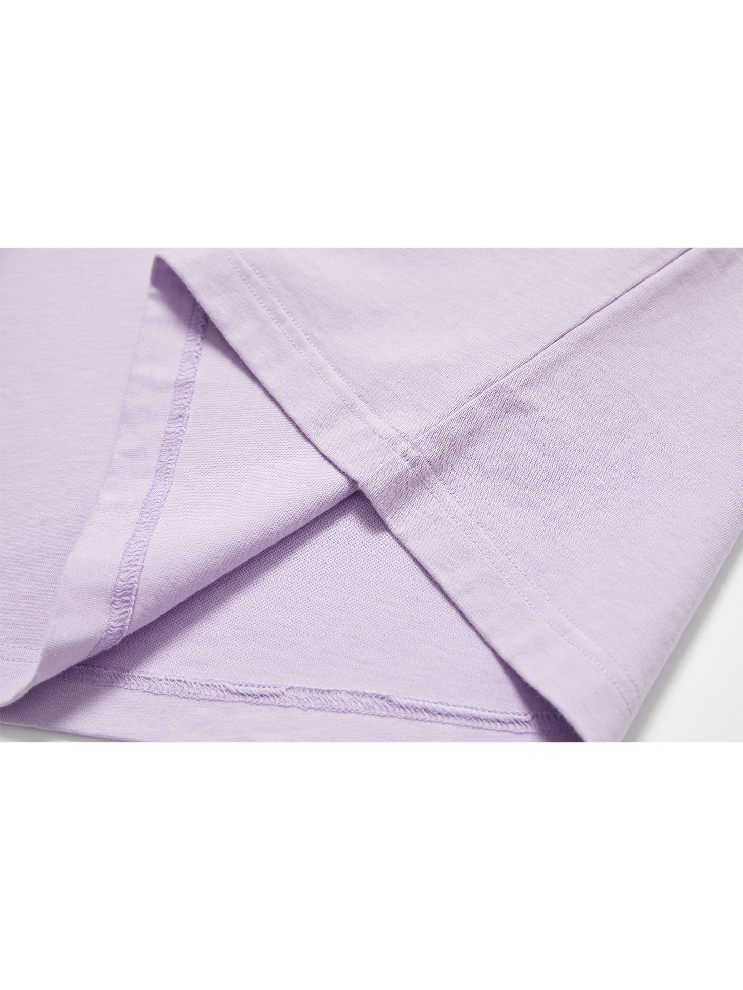 Purple plant print T-shirt