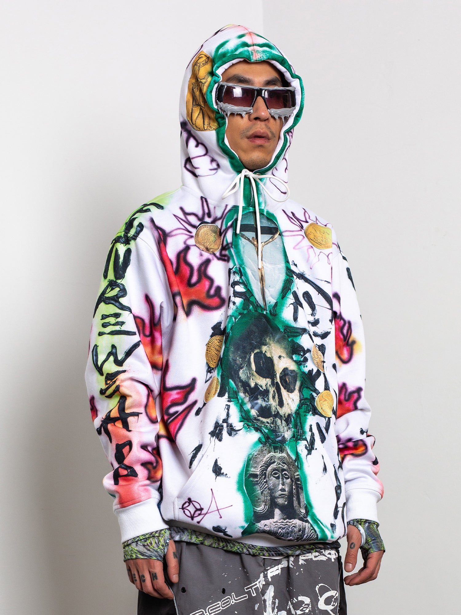 Jaded london best sale skull hoodie