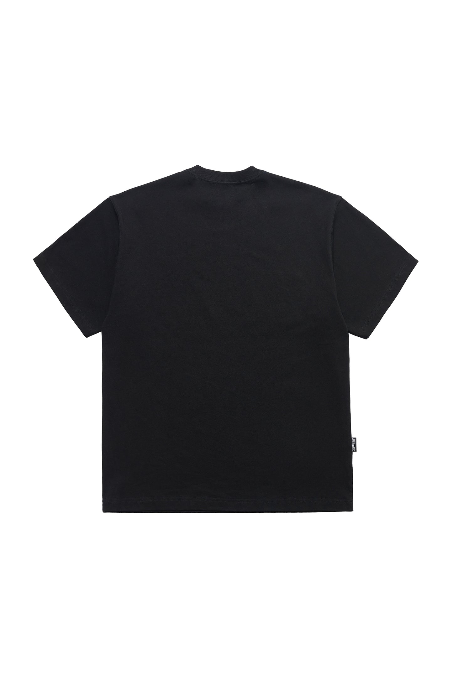 BLACK DOUBLE GUN PRINTED T-SHIRT