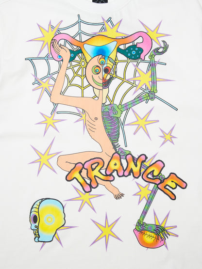 TRANCE PAINTED WHITE T-SHIRT